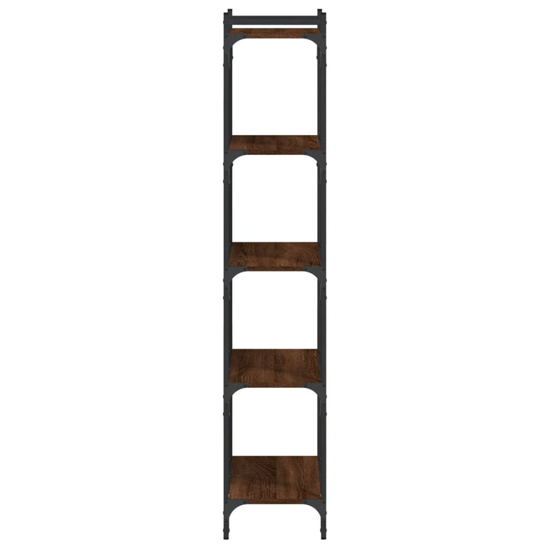 Boekenkast 5-laags 60x30x154 cm bewerkt hout bruineikenkleurig