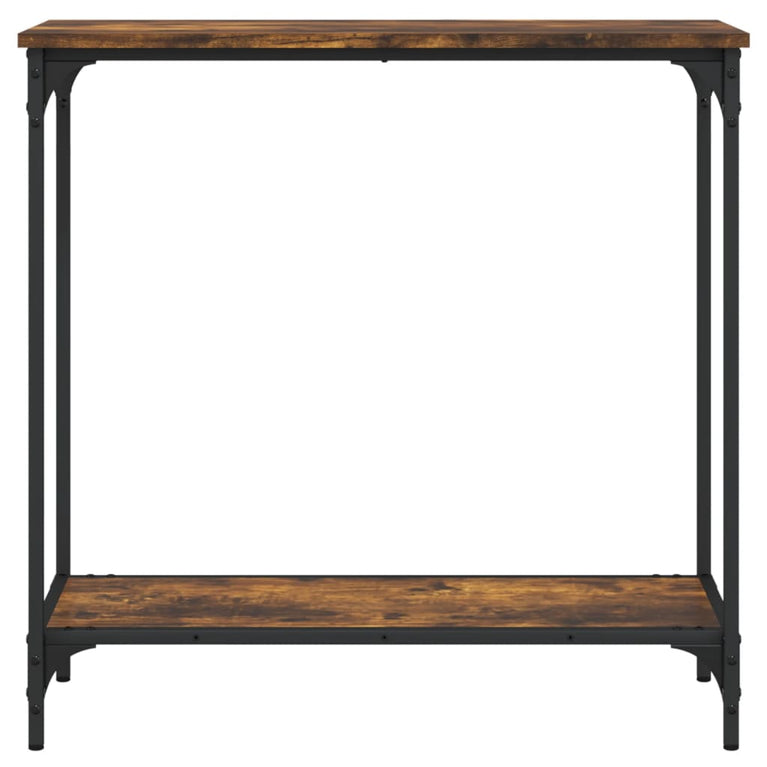 Wandtafel 75x30,5x75 cm bewerkt hout gerookt eikenkleurig MeubelReus