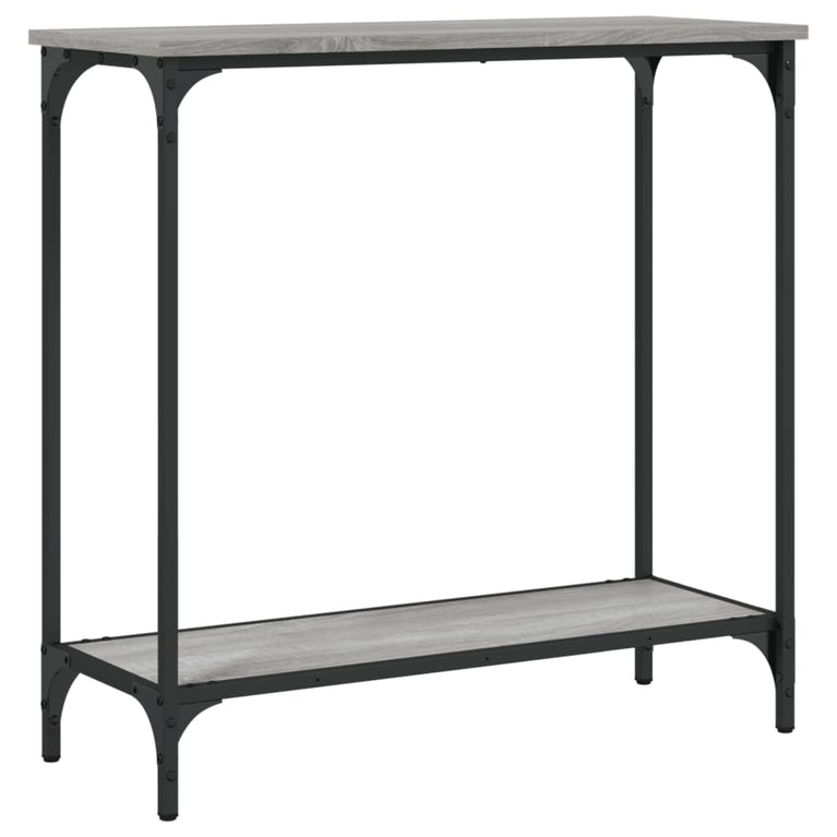 Wandtafel 75x30,5x75 cm bewerkt hout grijs sonoma MeubelReus
