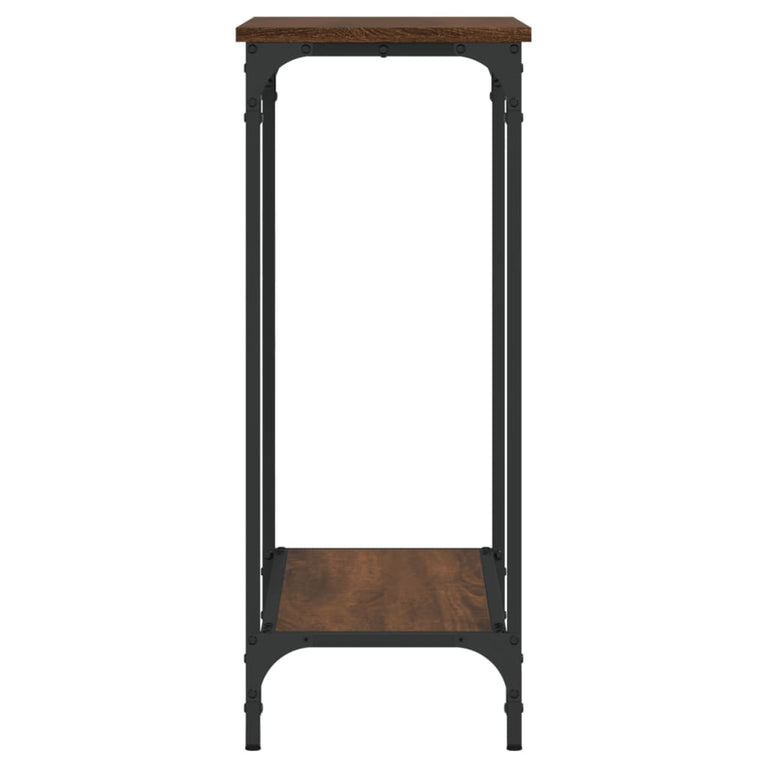 Wandtafel 75x30,5x75 cm bewerkt hout bruineikenkleurig MeubelReus