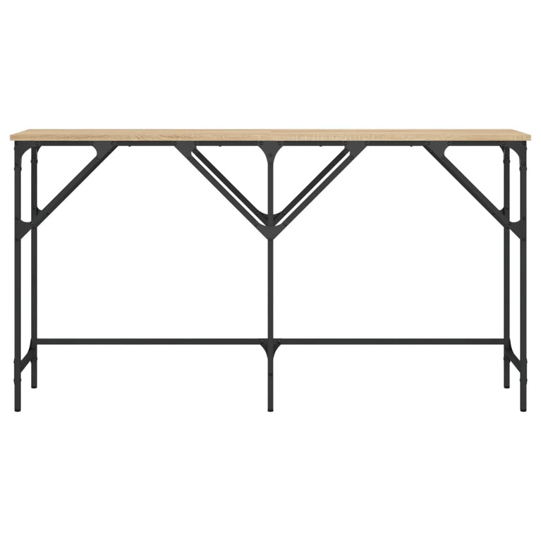 Wandtafel 140x29x75 cm bewerkt hout sonoma eikenkleurig