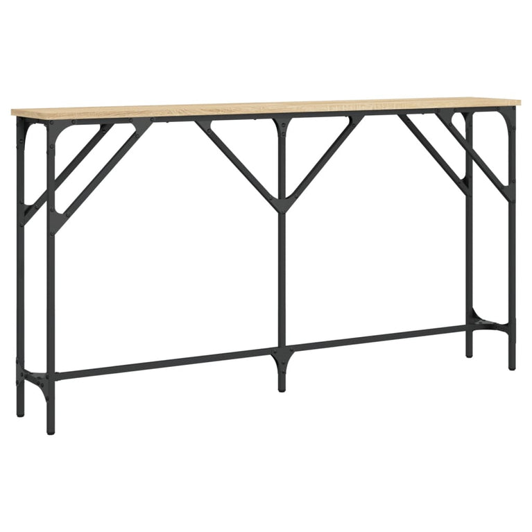 Wandtafel 140x23x75 cm bewerkt hout sonoma eikenkleurig MeubelReus