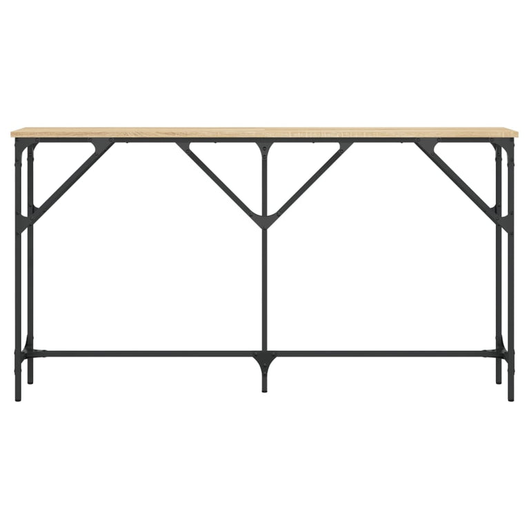 Wandtafel 140x23x75 cm bewerkt hout sonoma eikenkleurig MeubelReus