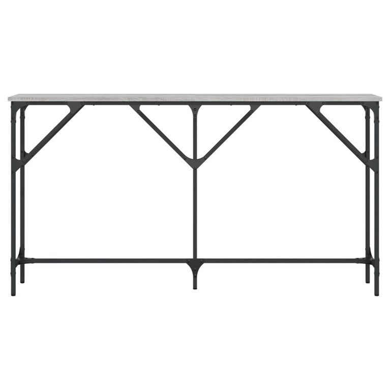 Wandtafel 140x23x75 cm bewerkt hout grijs sonoma MeubelReus