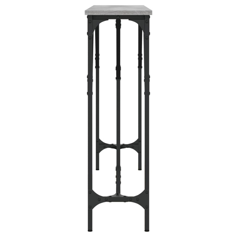 Wandtafel 140x23x75 cm bewerkt hout grijs sonoma MeubelReus