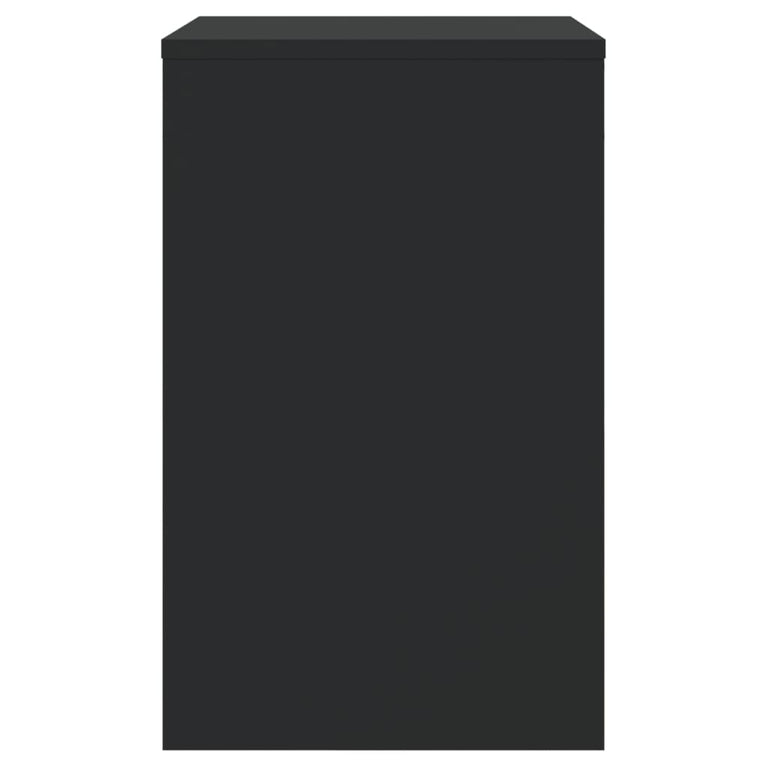 3-delige Tafeltjesset bewerkt hout zwart