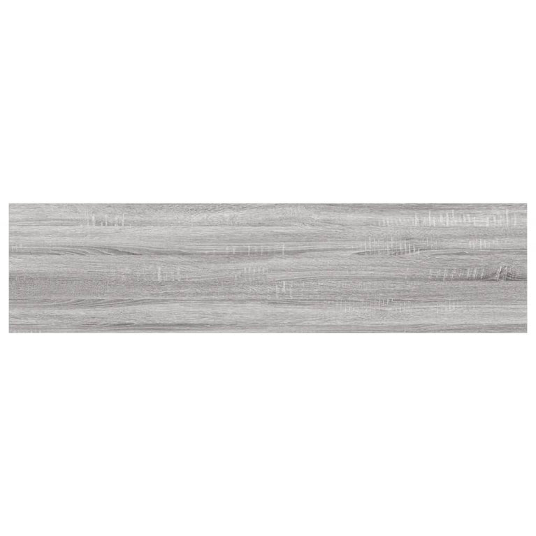 Wandschappen 4 st 40x10x1,5 cm bewerkt hout grijs sonoma eiken