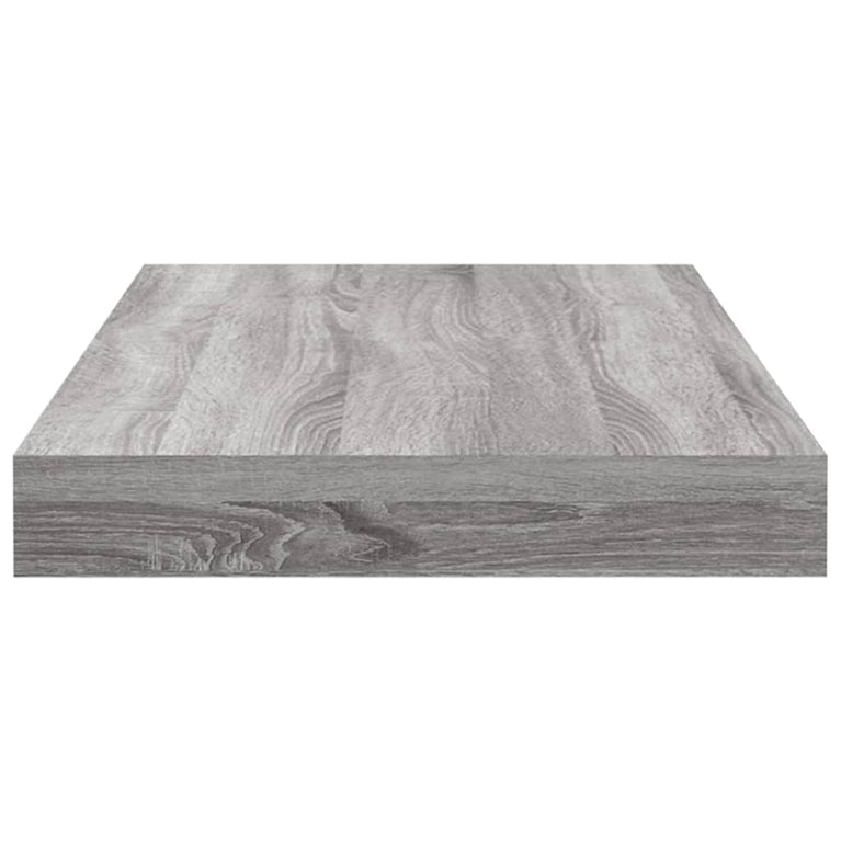 Wandschappen 8 st 40x10x1,5 cm bewerkt hout grijs sonoma eiken