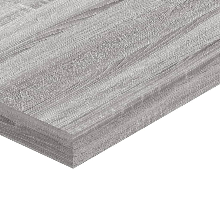 Wandschappen 8 st 40x10x1,5 cm bewerkt hout grijs sonoma eiken