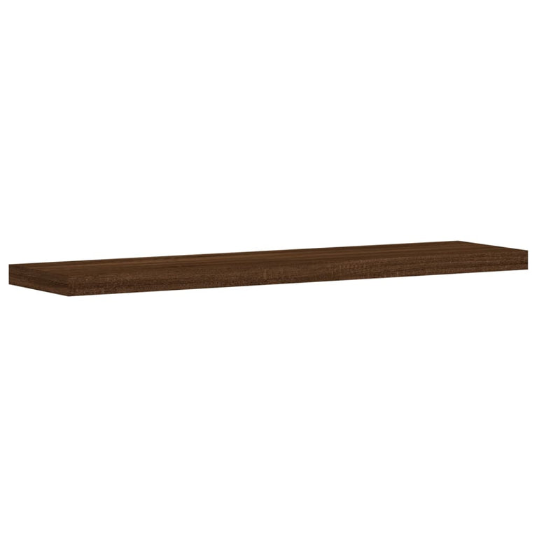 Wandschappen 8 st 40x10x1,5 cm bewerkt hout bruineikenkleurig