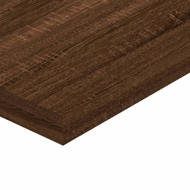 Wandschappen 8 st 40x10x1,5 cm bewerkt hout bruineikenkleurig