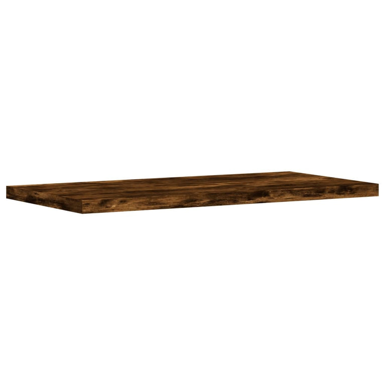 Wandschappen 8 st 40x20x1,5 cm bewerkt hout gerookt eikenkleur