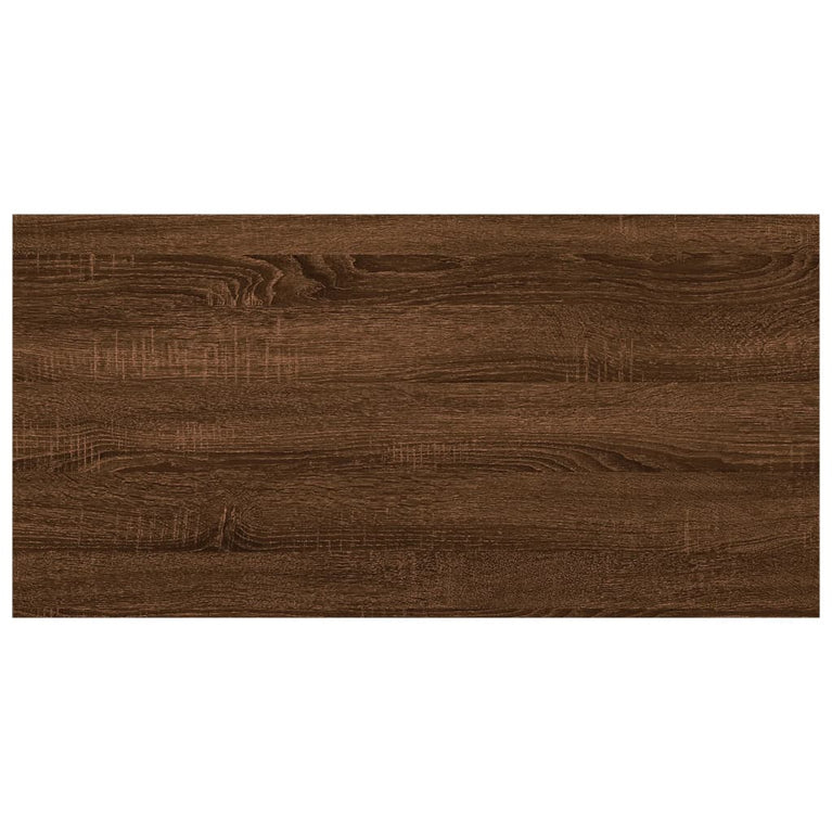 Wandschappen 4 st 40x20x1,5 cm bewerkt hout bruineikenkleurig