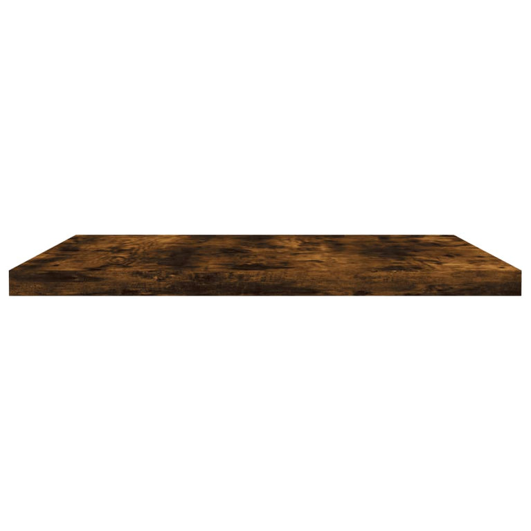 Wandschappen 4 st 40x30x1,5 cm bewerkt hout gerookt eikenkleur