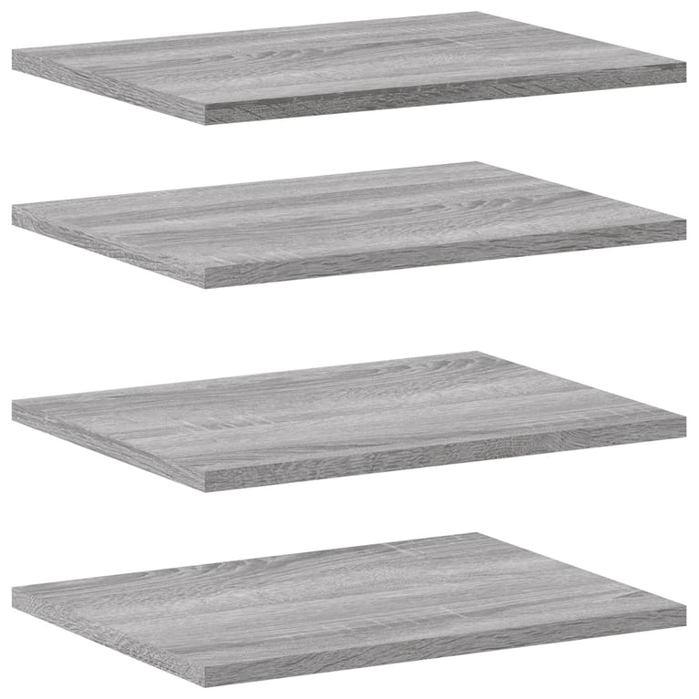 Wandschappen 4 st 40x30x1,5 cm bewerkt hout grijs sonoma eiken