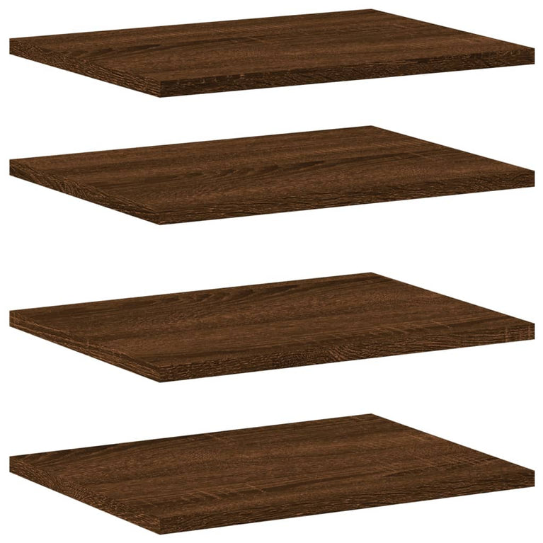 Wandschappen 4 st 40x30x1,5 cm bewerkt hout bruineikenkleurig