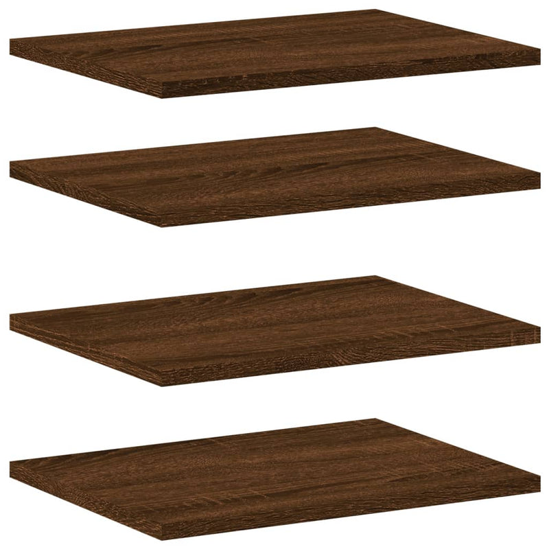 Wandschappen 4 st 40x30x1,5 cm bewerkt hout bruineikenkleurig