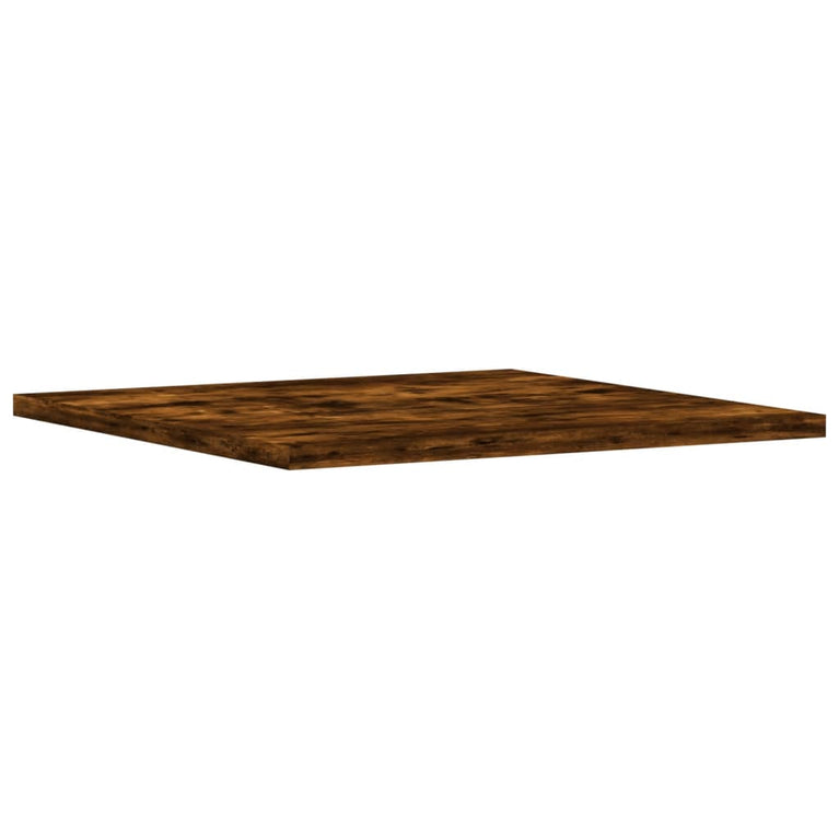 Wandschappen 4 st 40x40x1,5 cm bewerkt hout gerookt eikenkleur