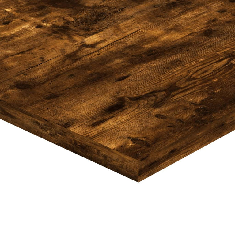 Wandschappen 4 st 40x40x1,5 cm bewerkt hout gerookt eikenkleur