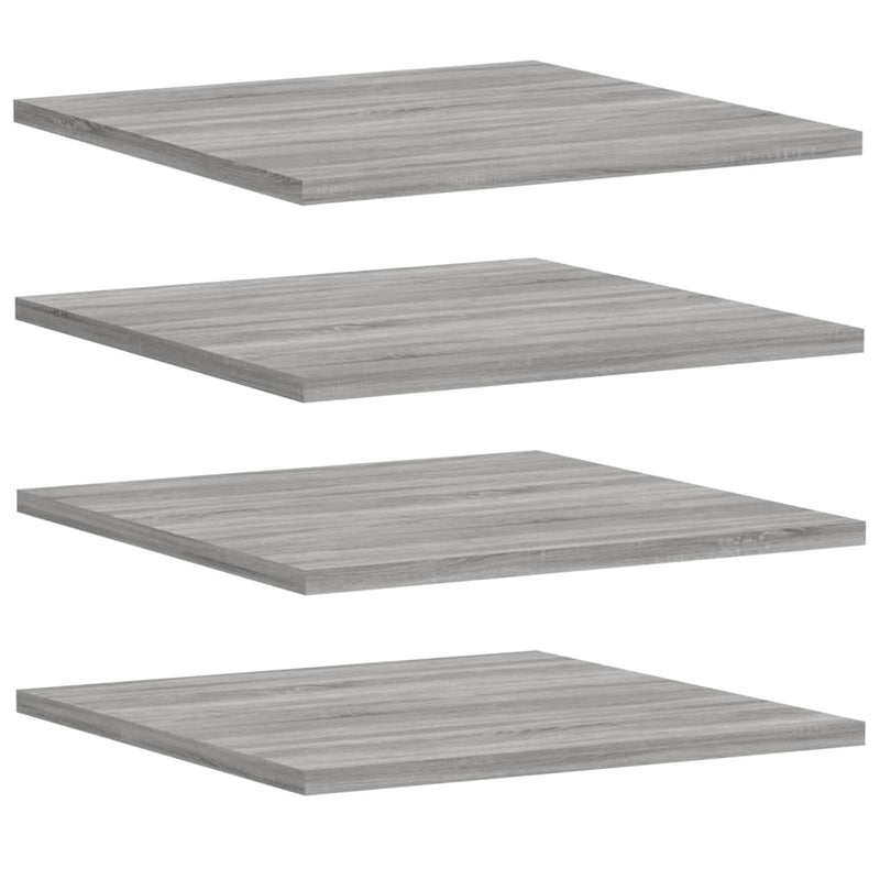 Wandschappen 4 st 40x50x1,5 cm bewerkt hout grijs sonoma eiken