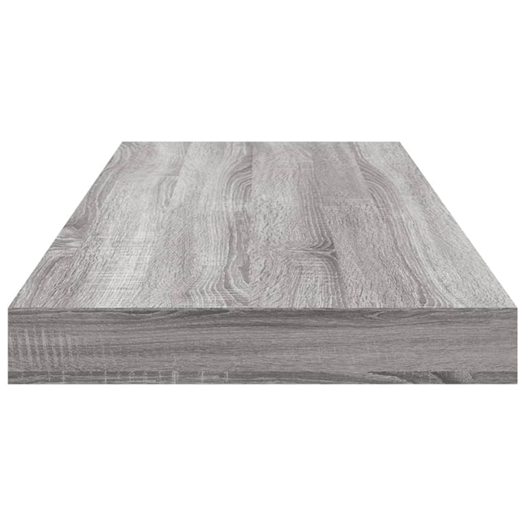 Wandschappen 4 st 60x10x1,5 cm bewerkt hout grijs sonoma eiken
