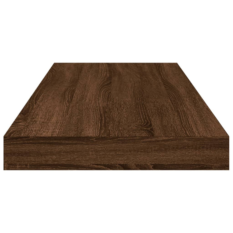 Wandschappen 4 st 60x10x1,5 cm bewerkt hout bruineikenkleurig