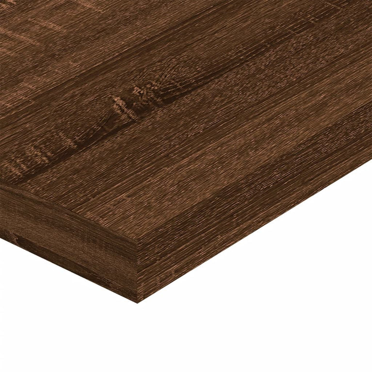 Wandschappen 4 st 60x10x1,5 cm bewerkt hout bruineikenkleurig