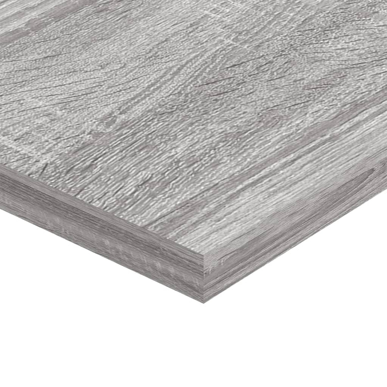 Wandschappen 4 st 60x20x1,5 cm bewerkt hout grijs sonoma eiken