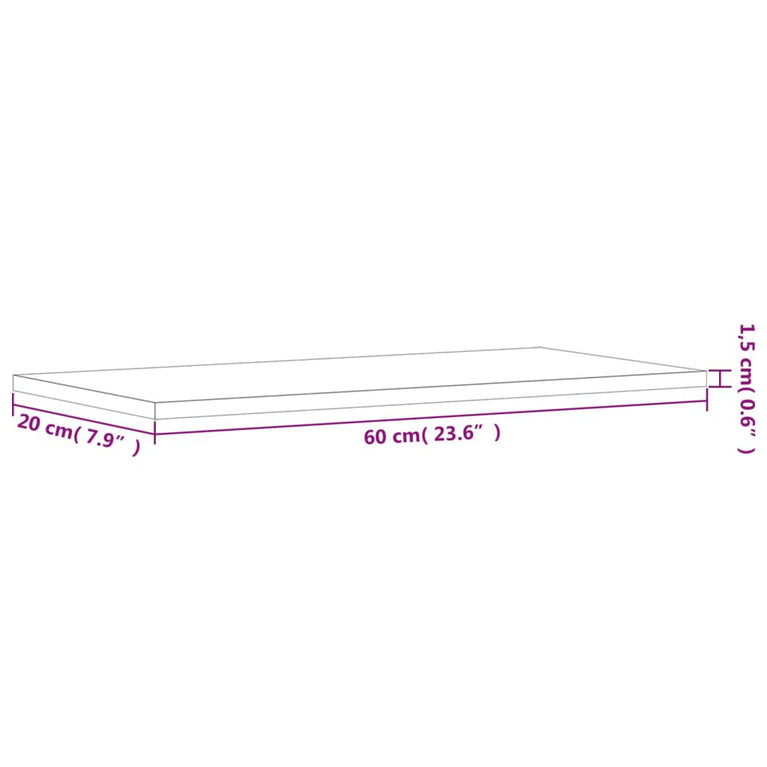 Wandschappen 4 st 60x20x1,5 cm bewerkt hout bruineikenkleurig