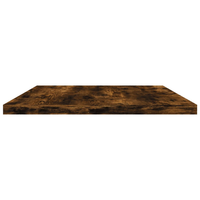 Wandschappen 4 st 60x30x1,5 cm bewerkt hout gerookt eikenkleur