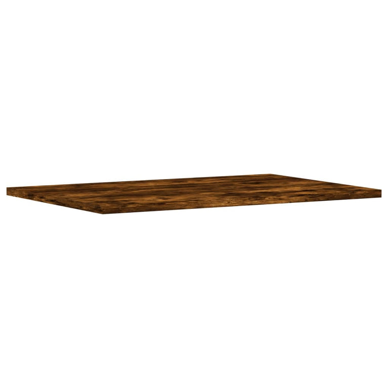 Wandschappen 4 st 60x40x1,5 cm bewerkt hout gerookt eikenkleur