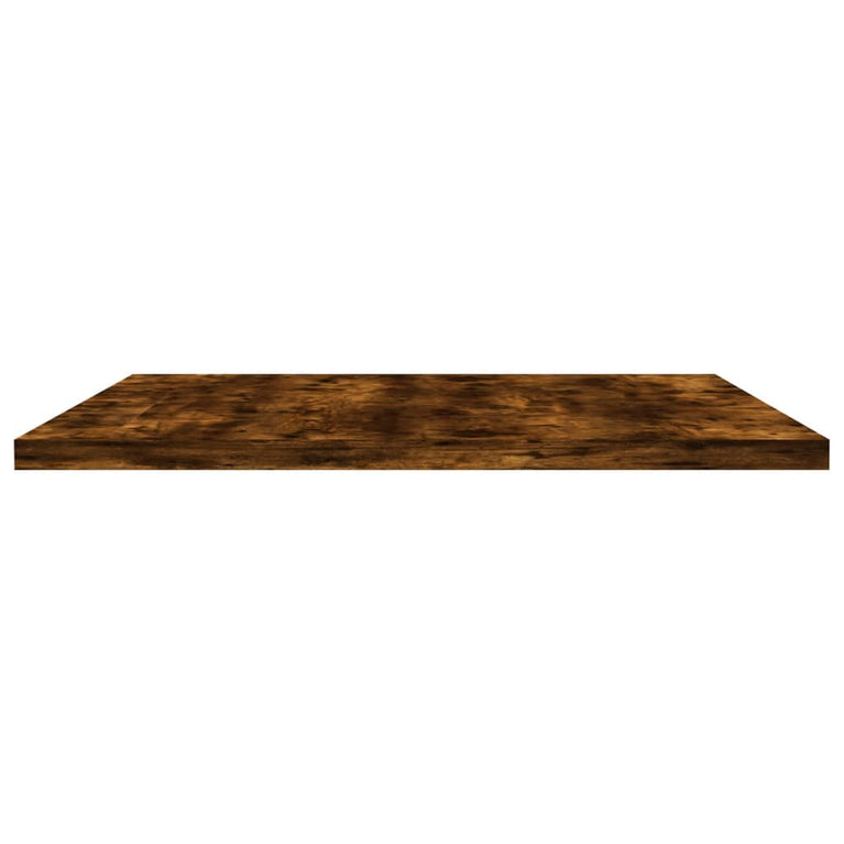 Wandschappen 4 st 60x40x1,5 cm bewerkt hout gerookt eikenkleur