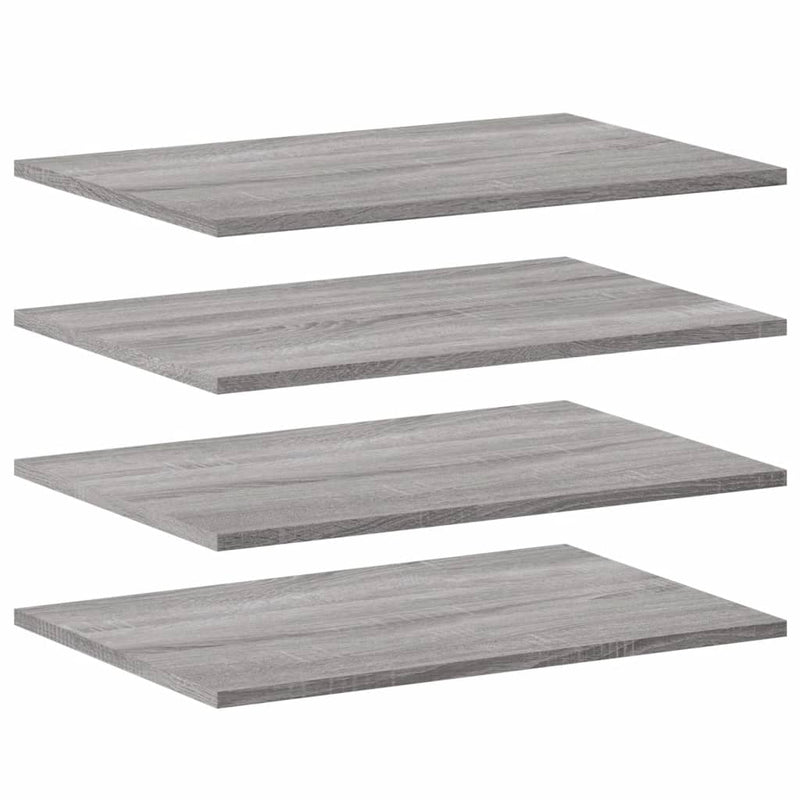 Wandschappen 4 st 60x40x1,5 cm bewerkt hout grijs sonoma eiken