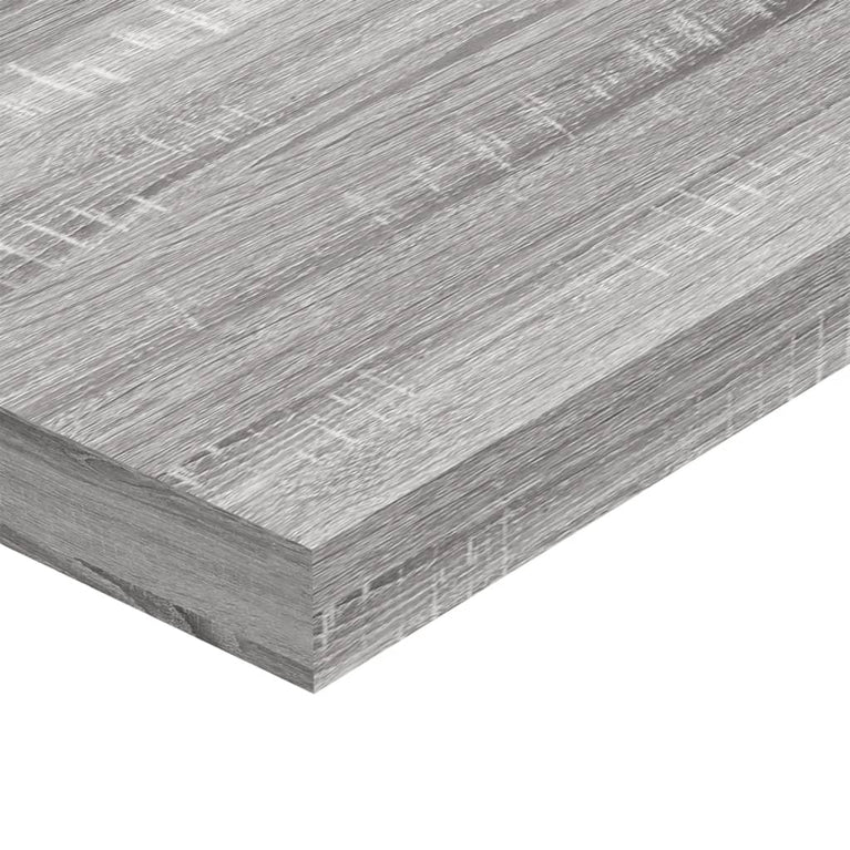 Wandschappen 4 st 80x10x1,5 cm bewerkt hout grijs sonoma eiken