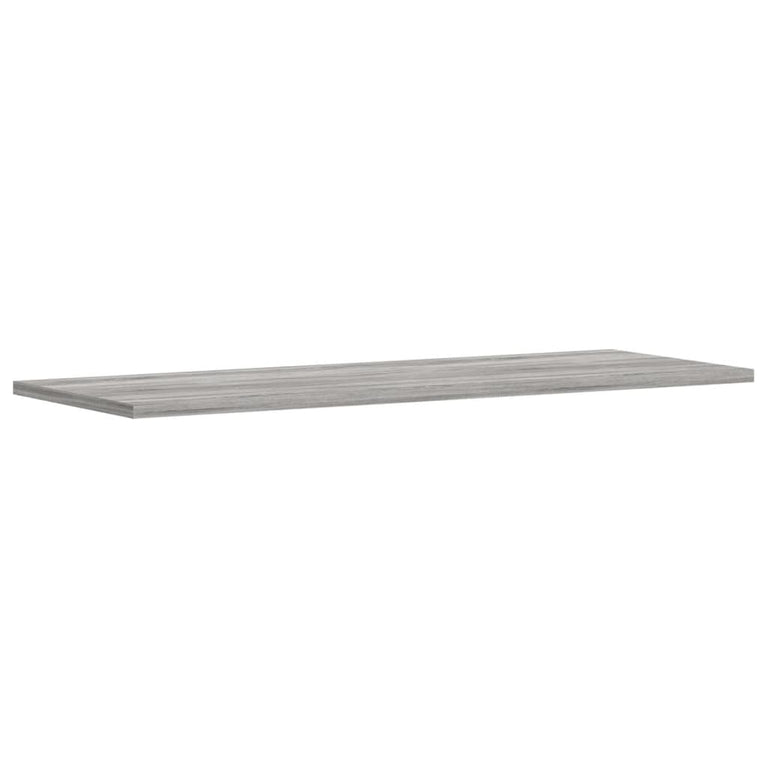 Wandschappen 4 st 80x30x1,5 cm bewerkt hout grijs sonoma eiken