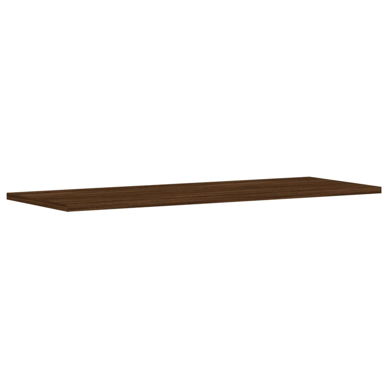 Wandschappen 4 st 80x30x1,5 cm bewerkt hout bruineikenkleurig