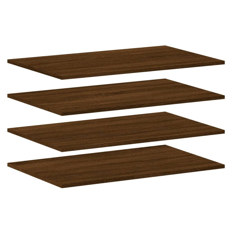 Wandschappen 4 st 80x50x1,5 cm bewerkt hout bruineikenkleurig