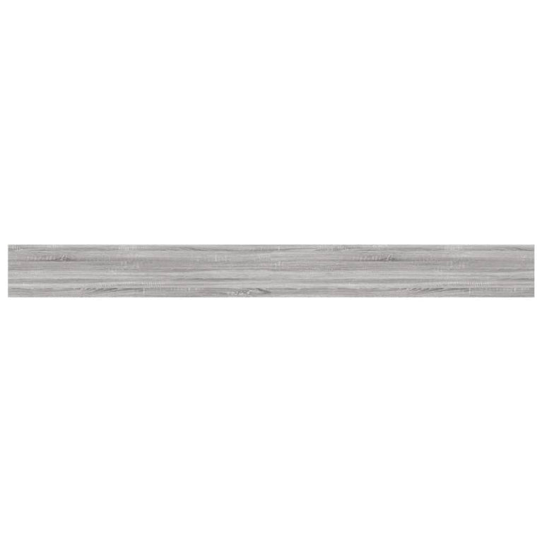Wandschappen 4 st 100x10x1,5 cm bewerkt hout grijs sonoma eiken