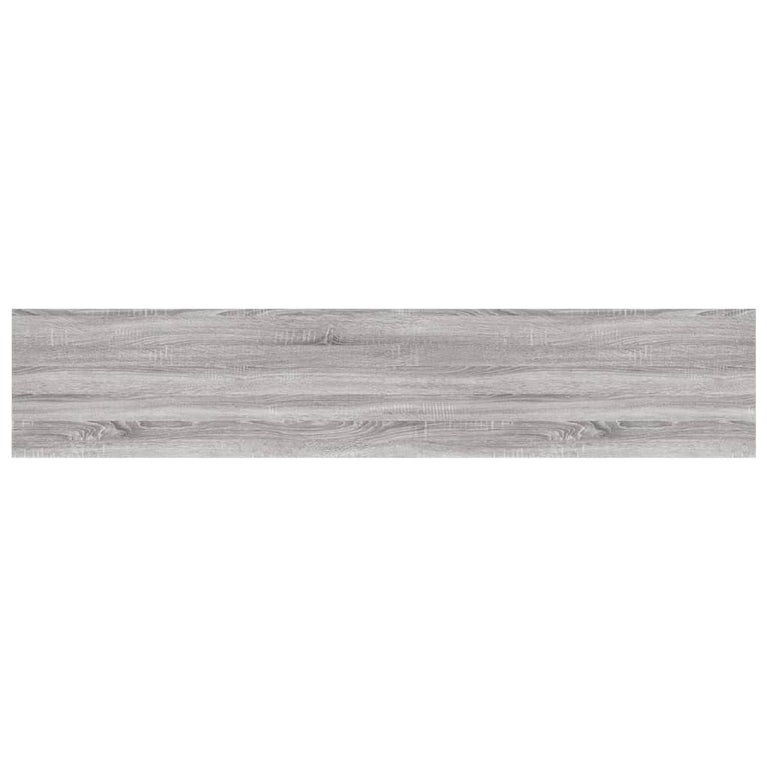 Wandschappen 4 st 100x20x1,5 cm bewerkt hout grijs sonoma eiken