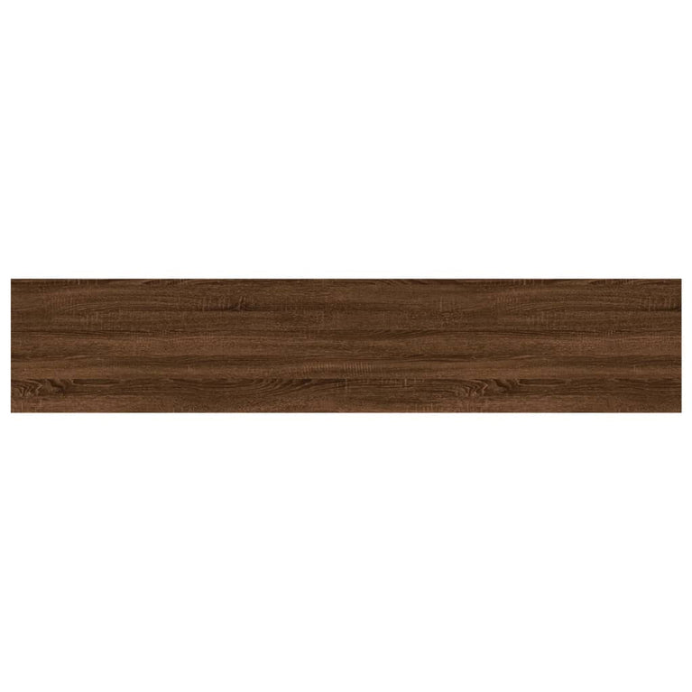 Wandschappen 4 st 100x20x1,5 cm bewerkt hout bruineikenkleurig