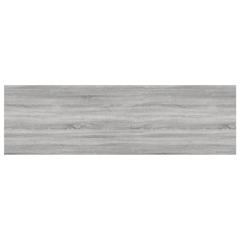 Wandschappen 4 st 100x30x1,5 cm bewerkt hout grijs sonoma eiken