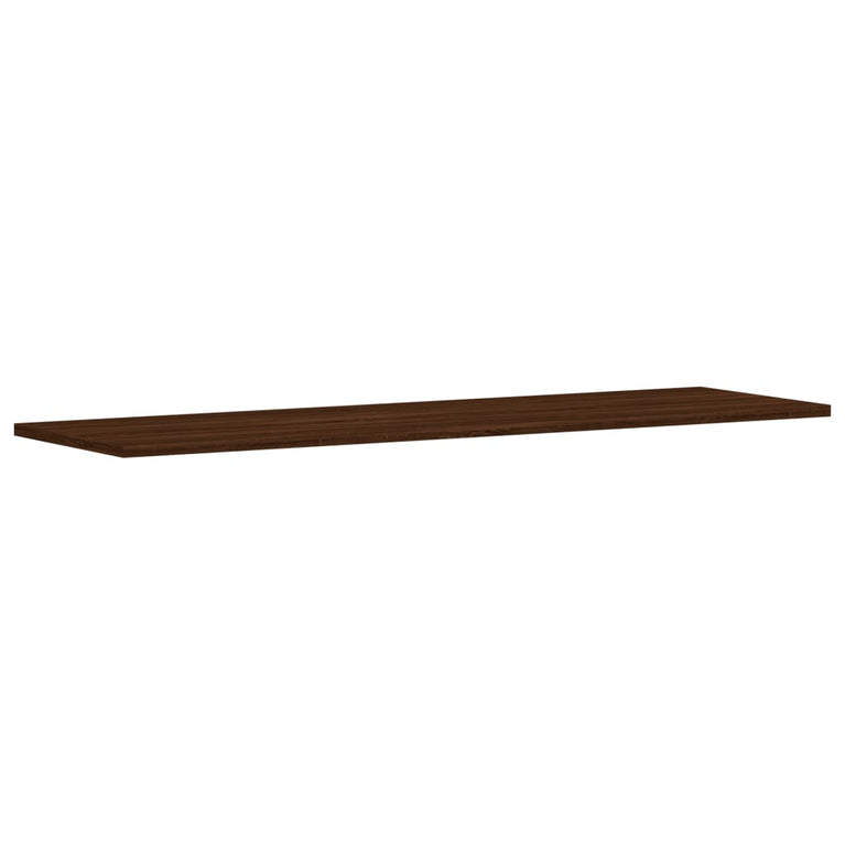 Wandschappen 4 st 100x30x1,5 cm bewerkt hout bruineikenkleurig