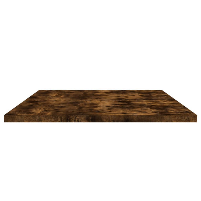 Wandschappen 4 st 100x40x1,5 cm bewerkt hout gerookt eikenkleur