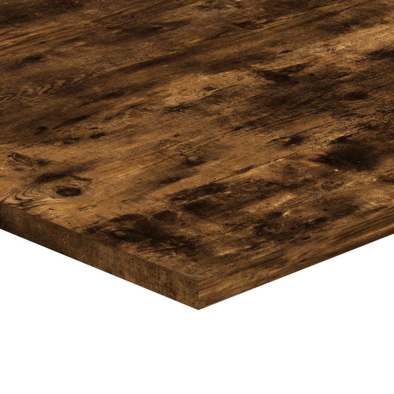 Wandschappen 4 st 100x40x1,5 cm bewerkt hout gerookt eikenkleur