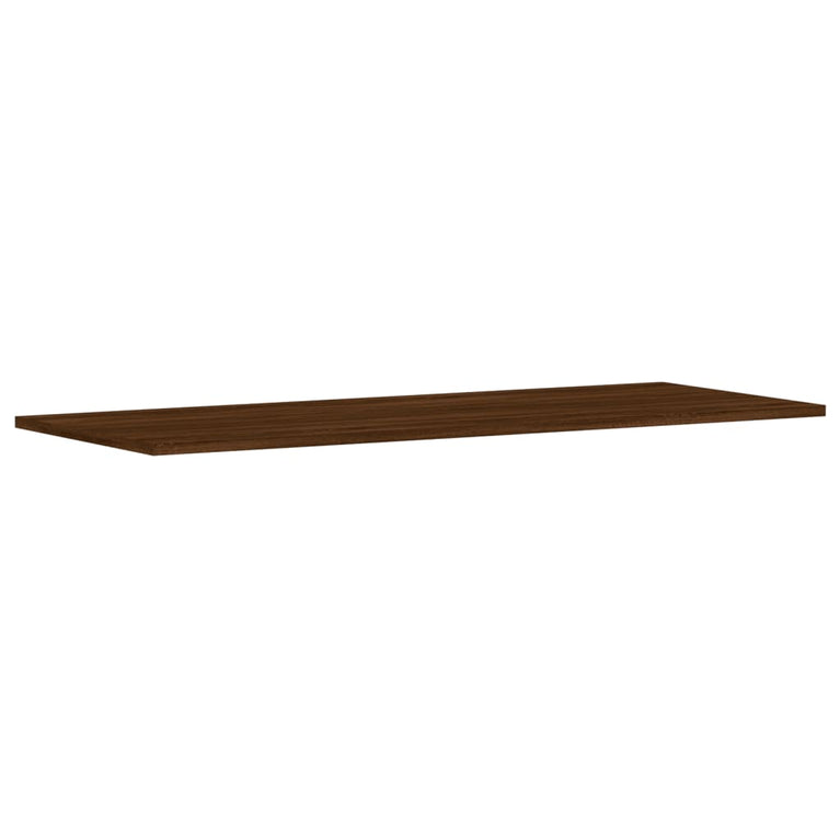 Wandschappen 4 st 100x40x1,5 cm bewerkt hout bruineikenkleurig