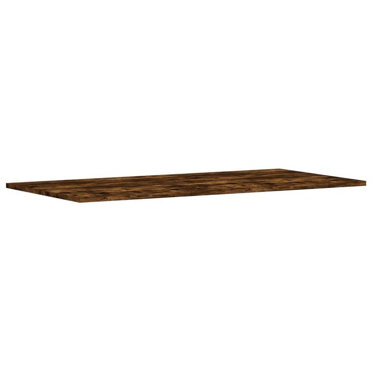 Wandschappen 4 st 100x50x1,5 cm bewerkt hout gerookt eikenkleur