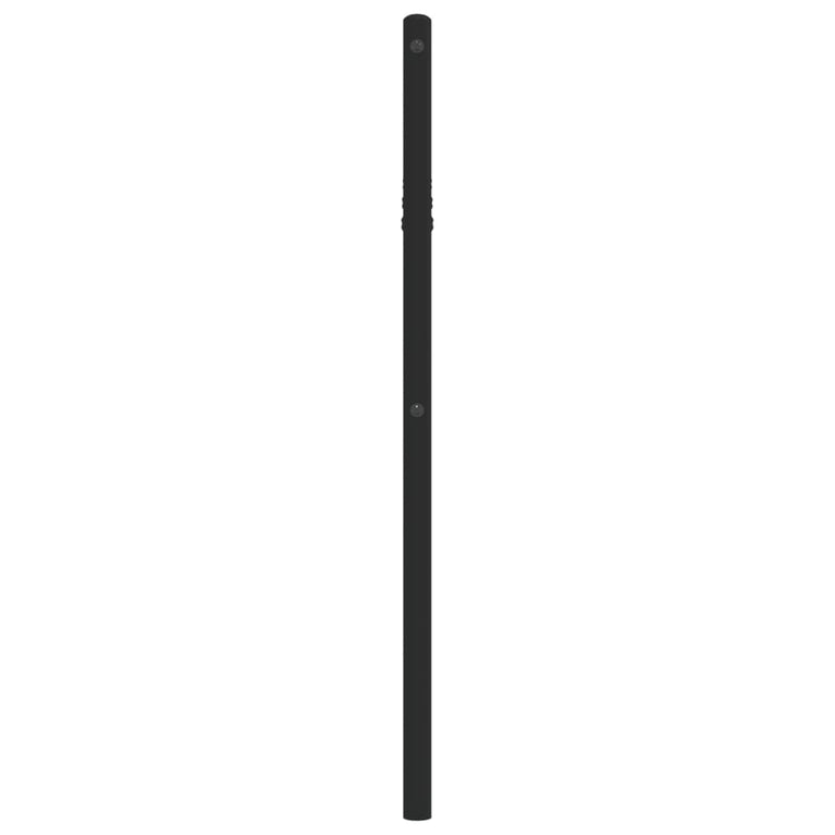 Hoofdbord 100 cm metaal zwart