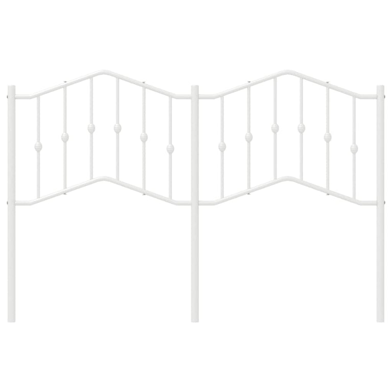 Hoofdbord 140 cm metaal wit