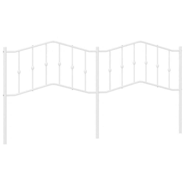 Hoofdbord 200 cm metaal wit