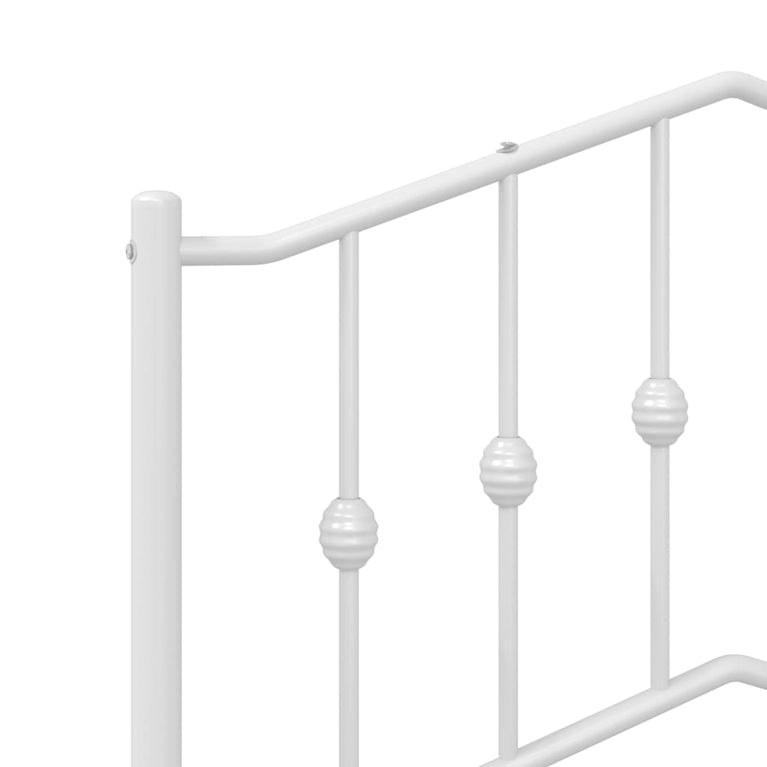 Hoofdbord 200 cm metaal wit